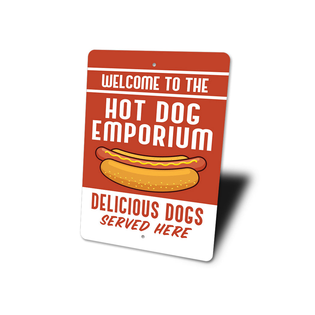 Hot Dog Emporium Sign