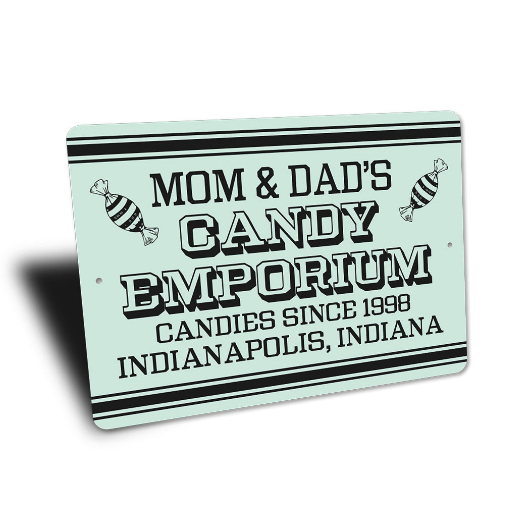 Mom And Dads Candy Emporium Sign