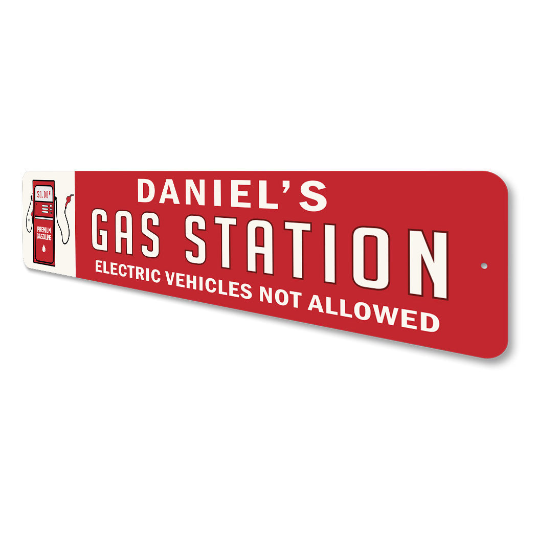 No Electric Vehichles Allowed Sign