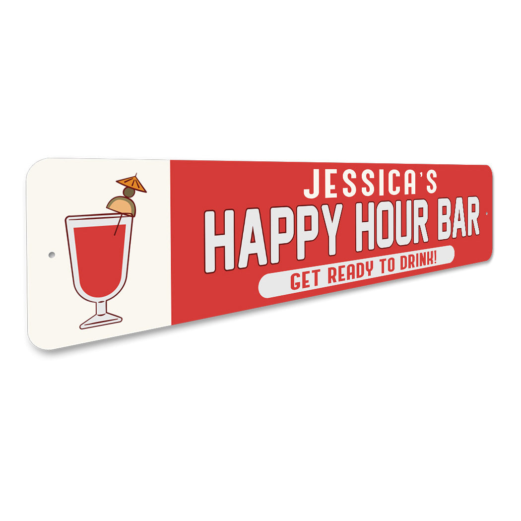 Custom Happy Hour Bar Sign