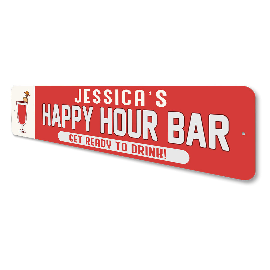 Custom Happy Hour Bar Sign