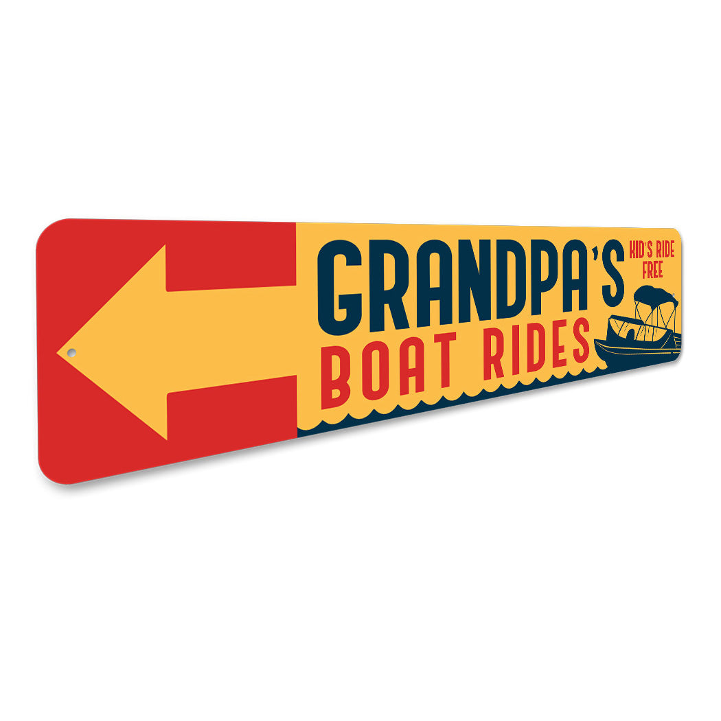 Custom Boat Rides Sign