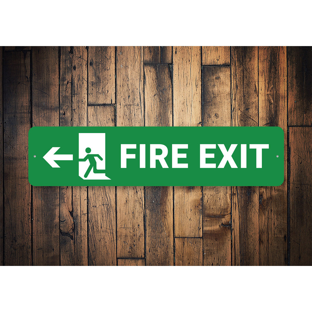 Fire Exit Street Sign