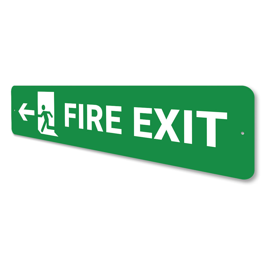 Fire Exit Street Sign