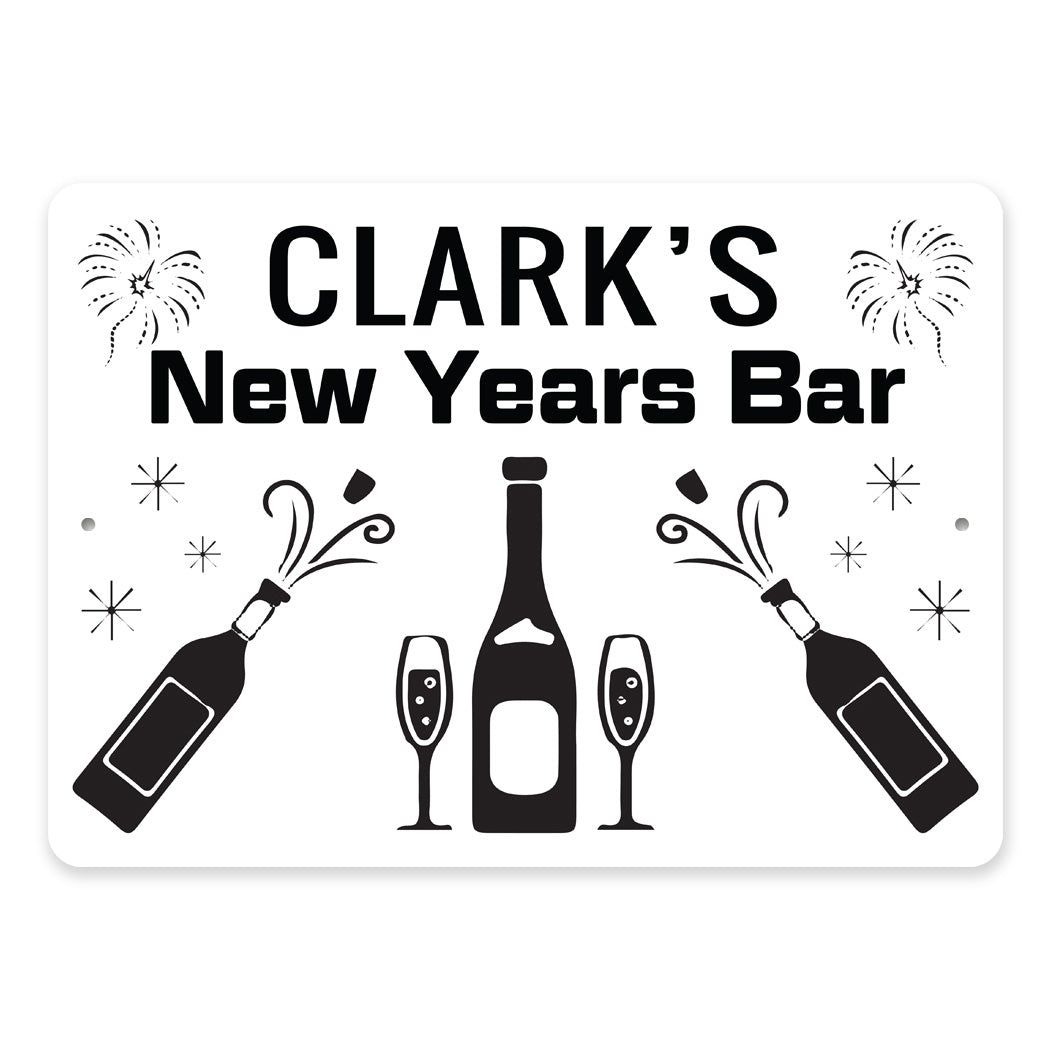 New Years Family Bar Sign