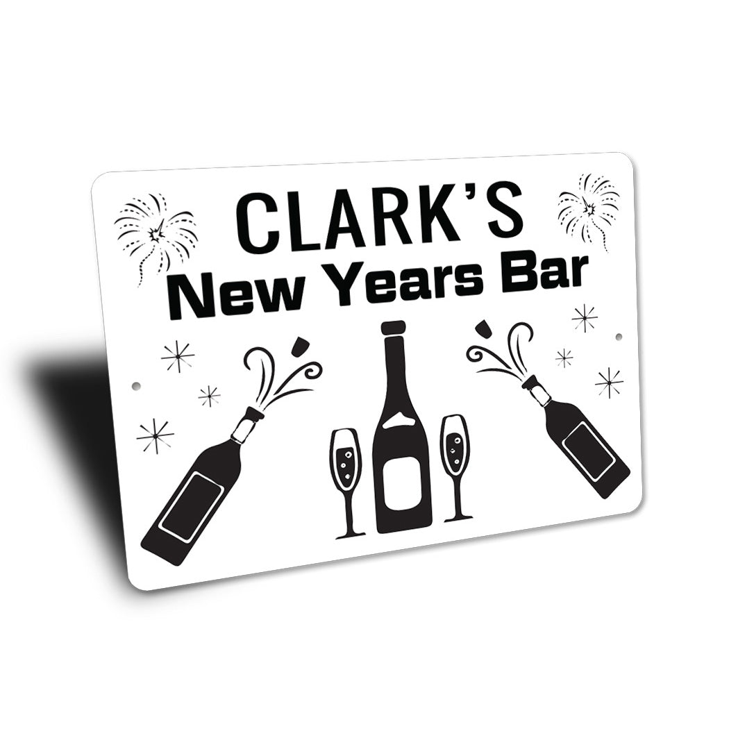 New Years Family Bar Sign