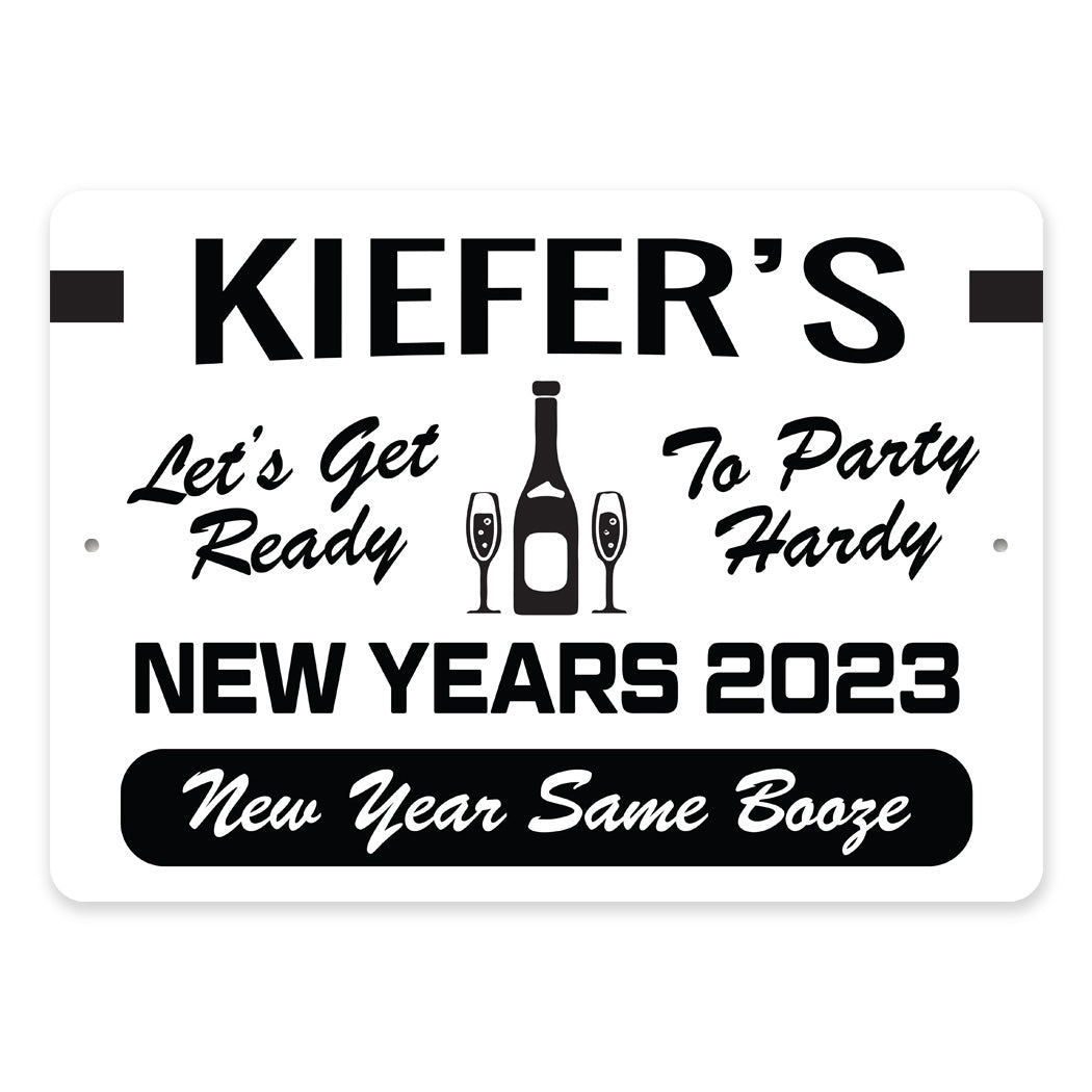 Custom Family New Years Sign
