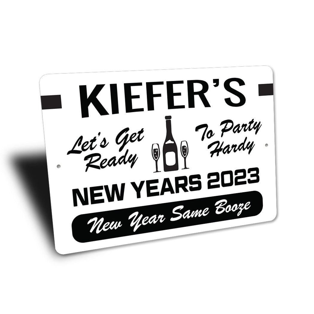 Custom Family New Years Sign