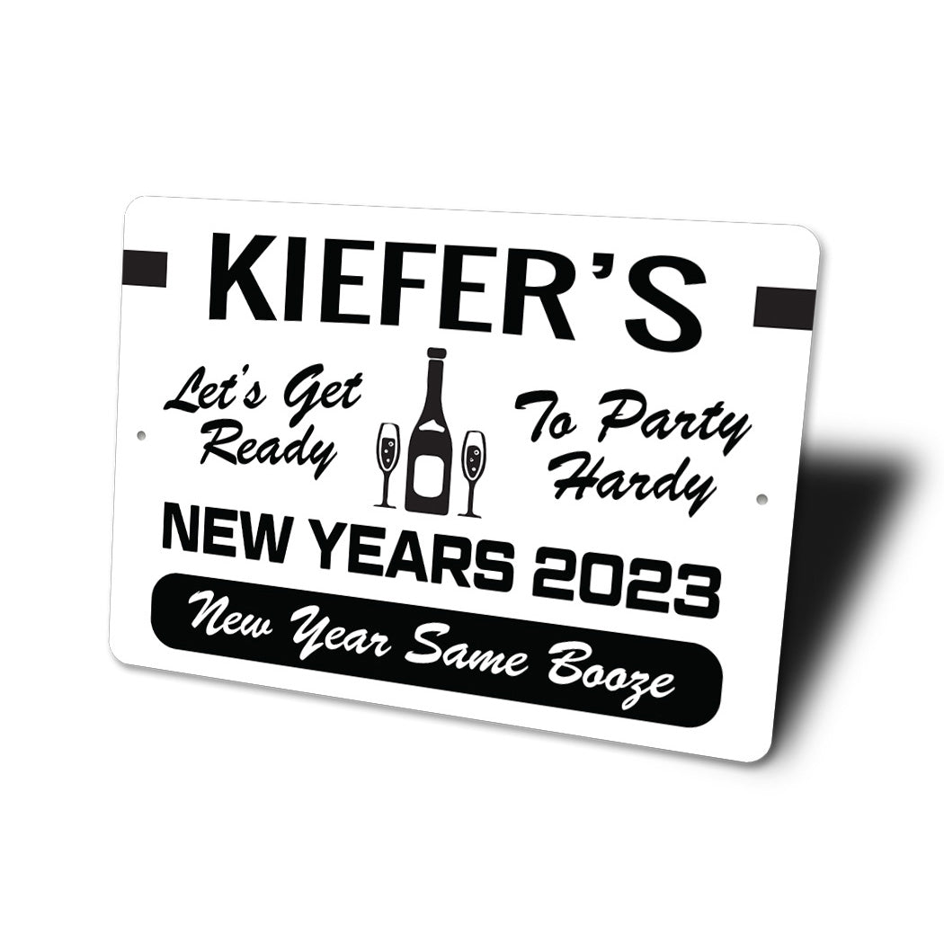 Custom Family New Years Sign