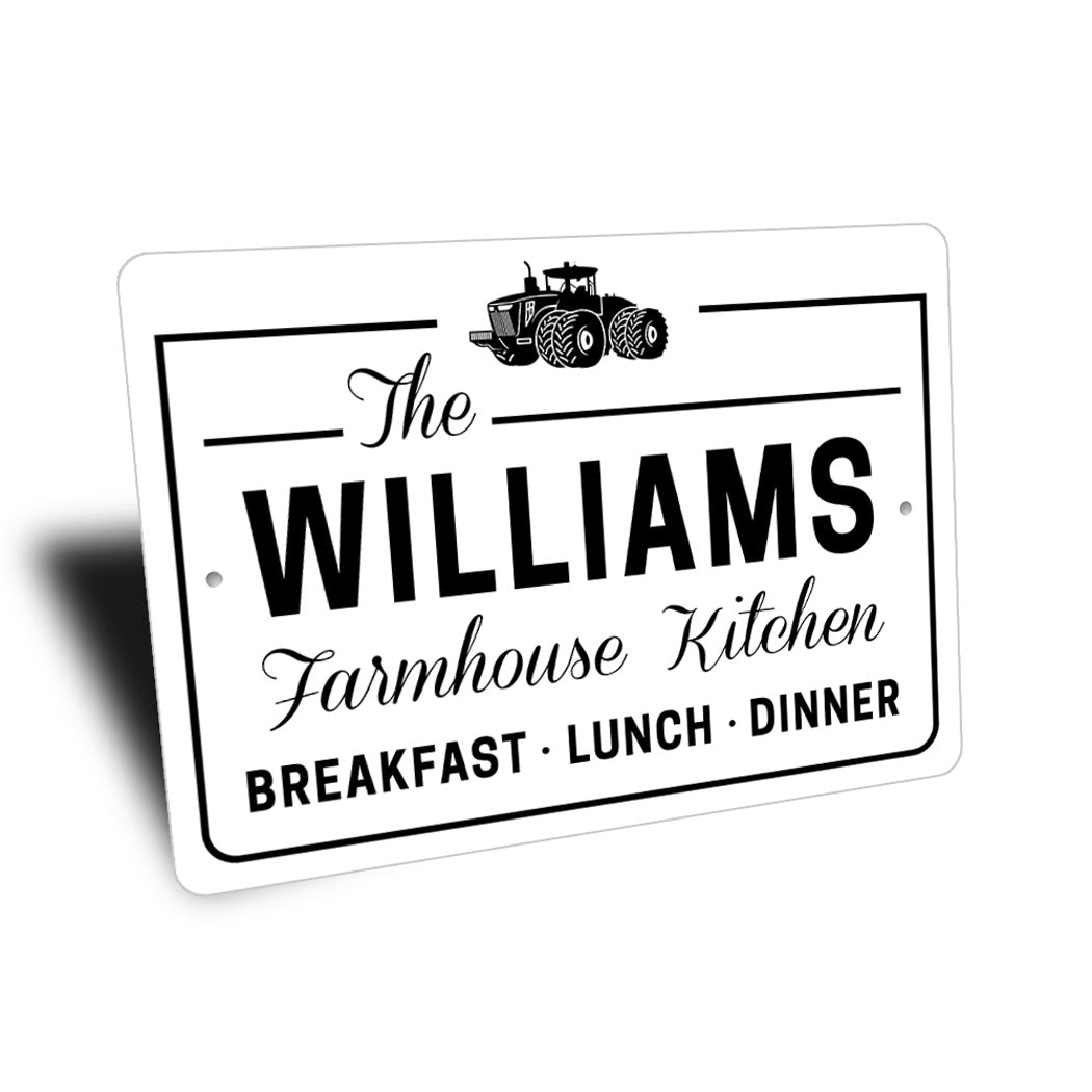 Custom Family Farmhouse Kitchen Sign