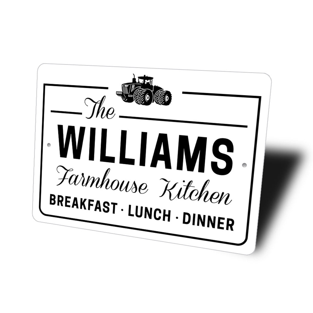 Custom Family Farmhouse Kitchen Sign