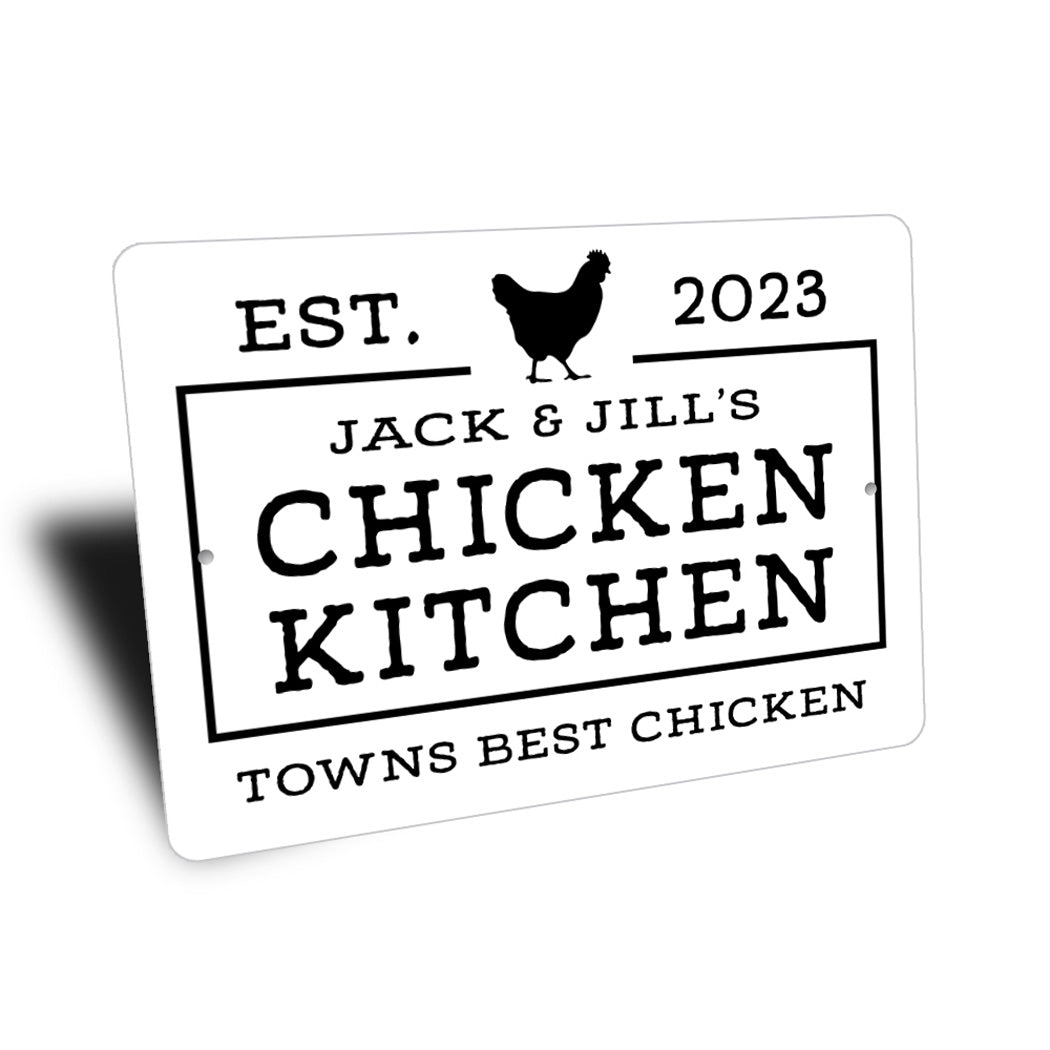 Personalized Towns Best Chicken Kitchen Sign
