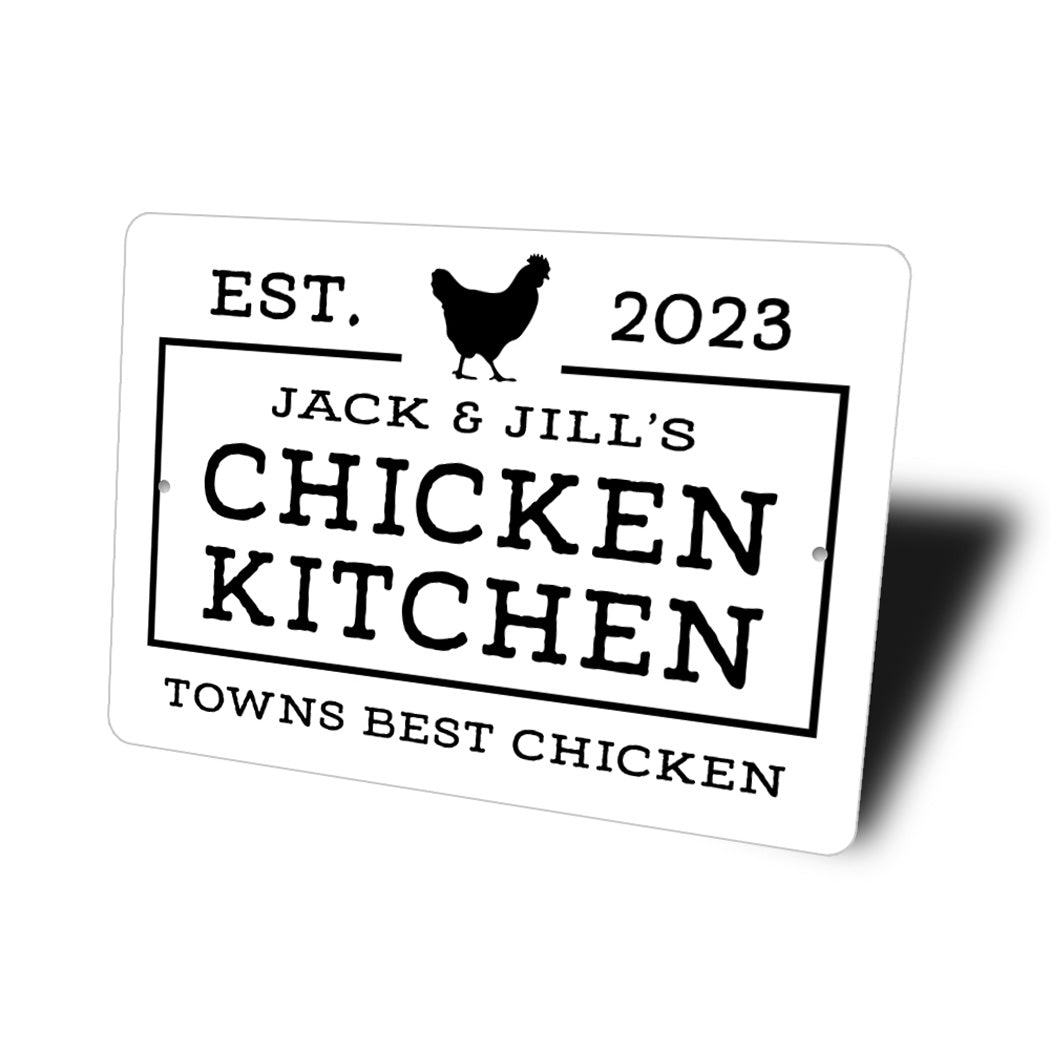 Personalized Towns Best Chicken Kitchen Sign