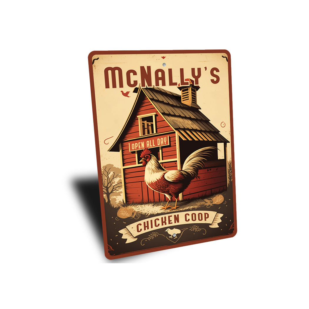 Custom Family Name Chicken Coop Sign