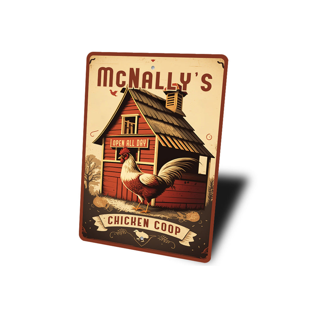 Custom Family Name Chicken Coop Sign