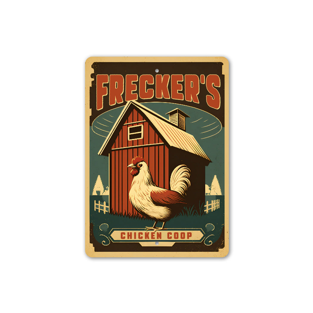 Personalized Family Name Chicken Coop Sign