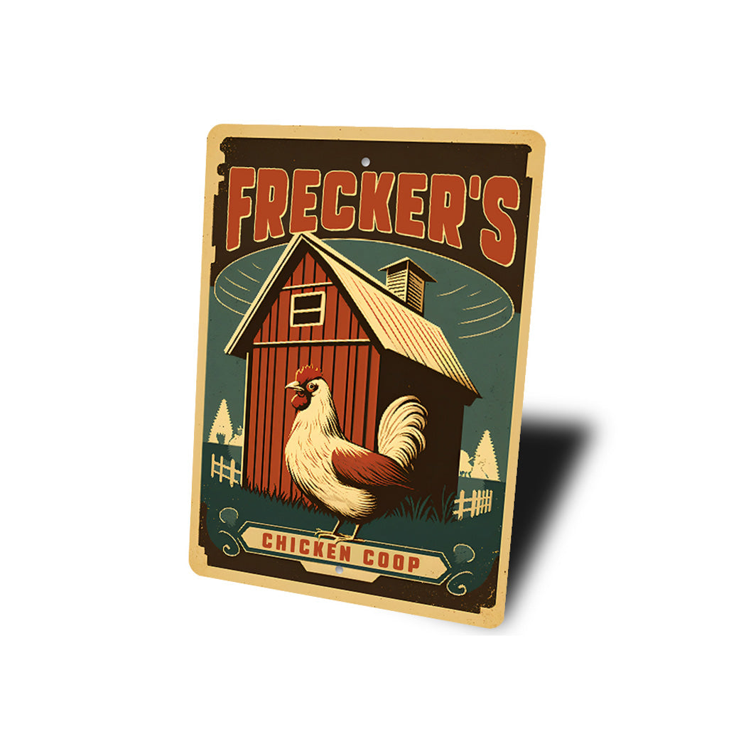 Personalized Family Name Chicken Coop Sign