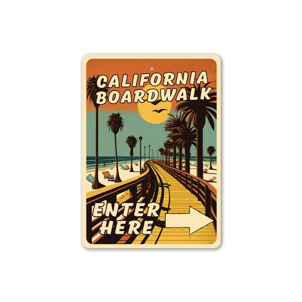 California Boardwalk Entrance Sign