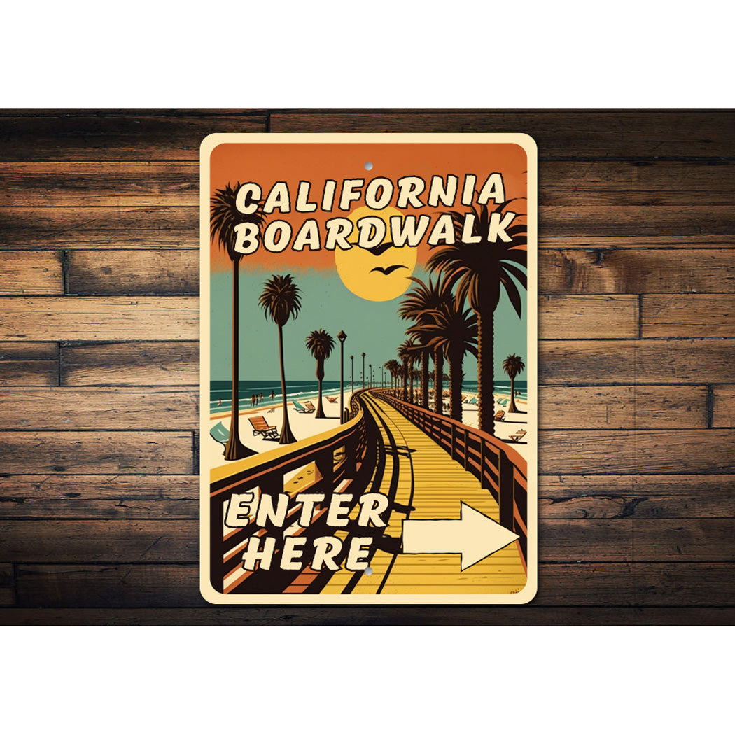 California Boardwalk Entrance Sign