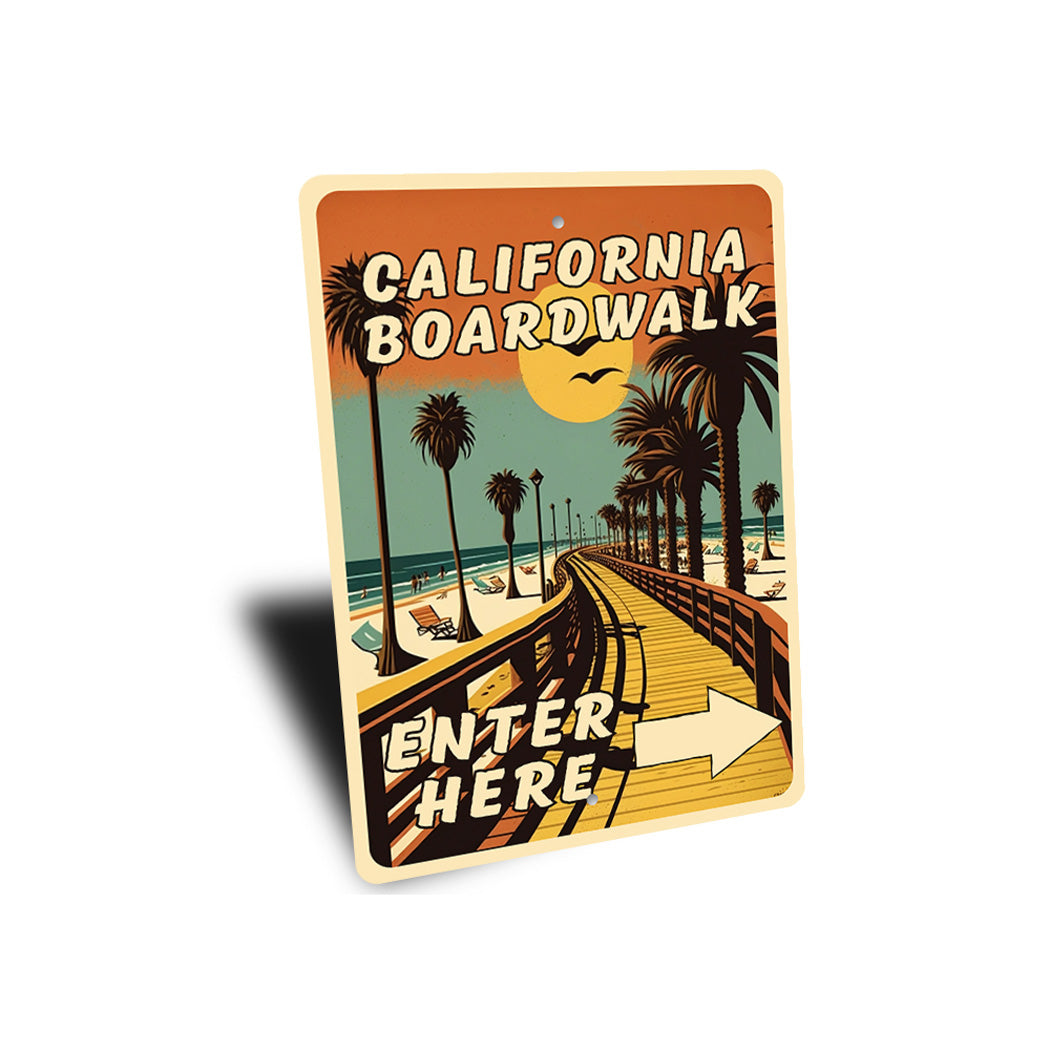 California Boardwalk Entrance Sign