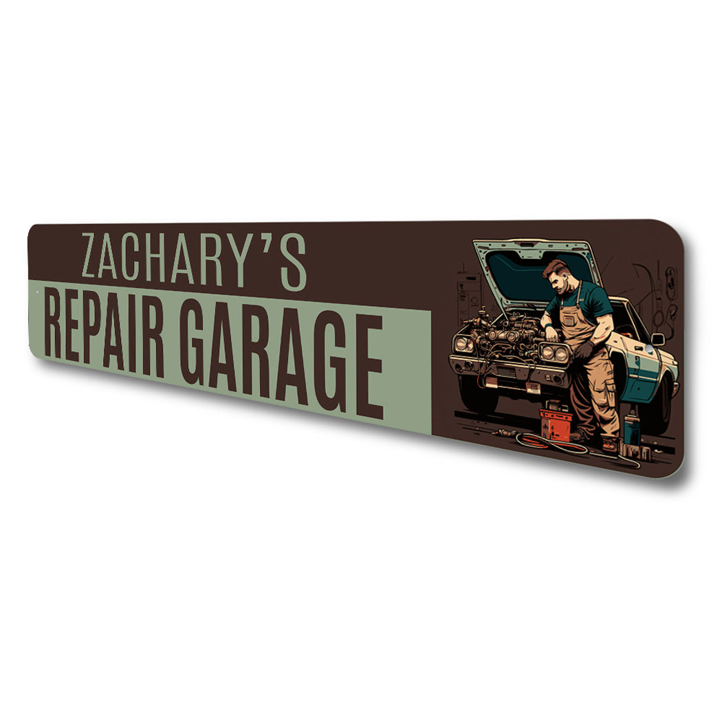 Personalized Car Repair Garage Sign