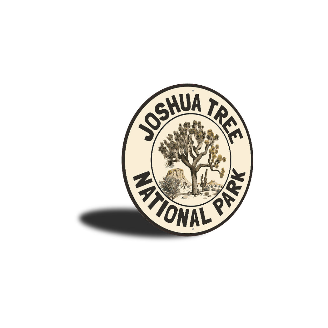 Joshua Tree National Park Round Metal Sign