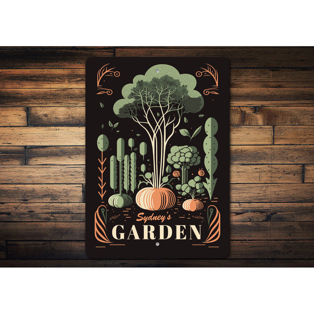 Custom Name Backyard Garden Sign