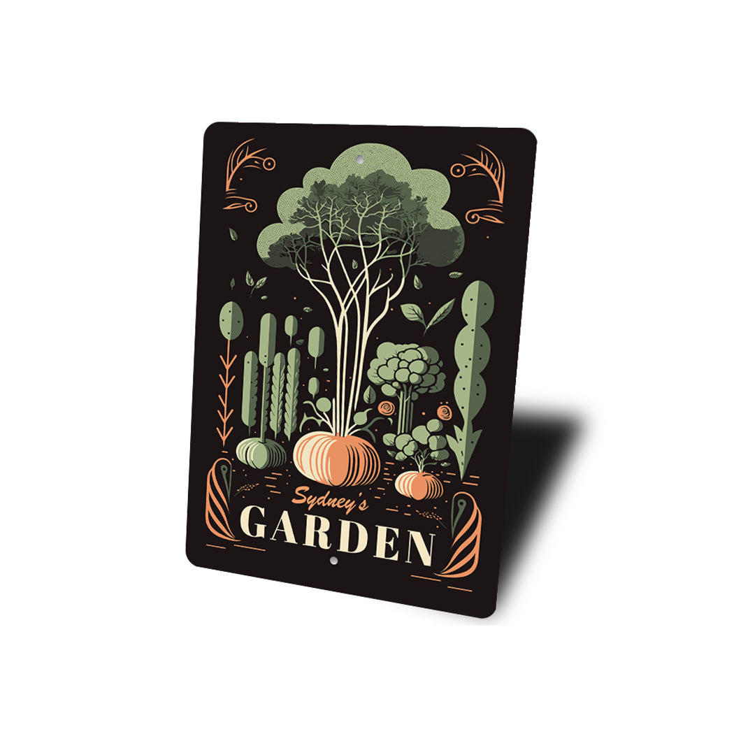 Custom Name Backyard Garden Sign