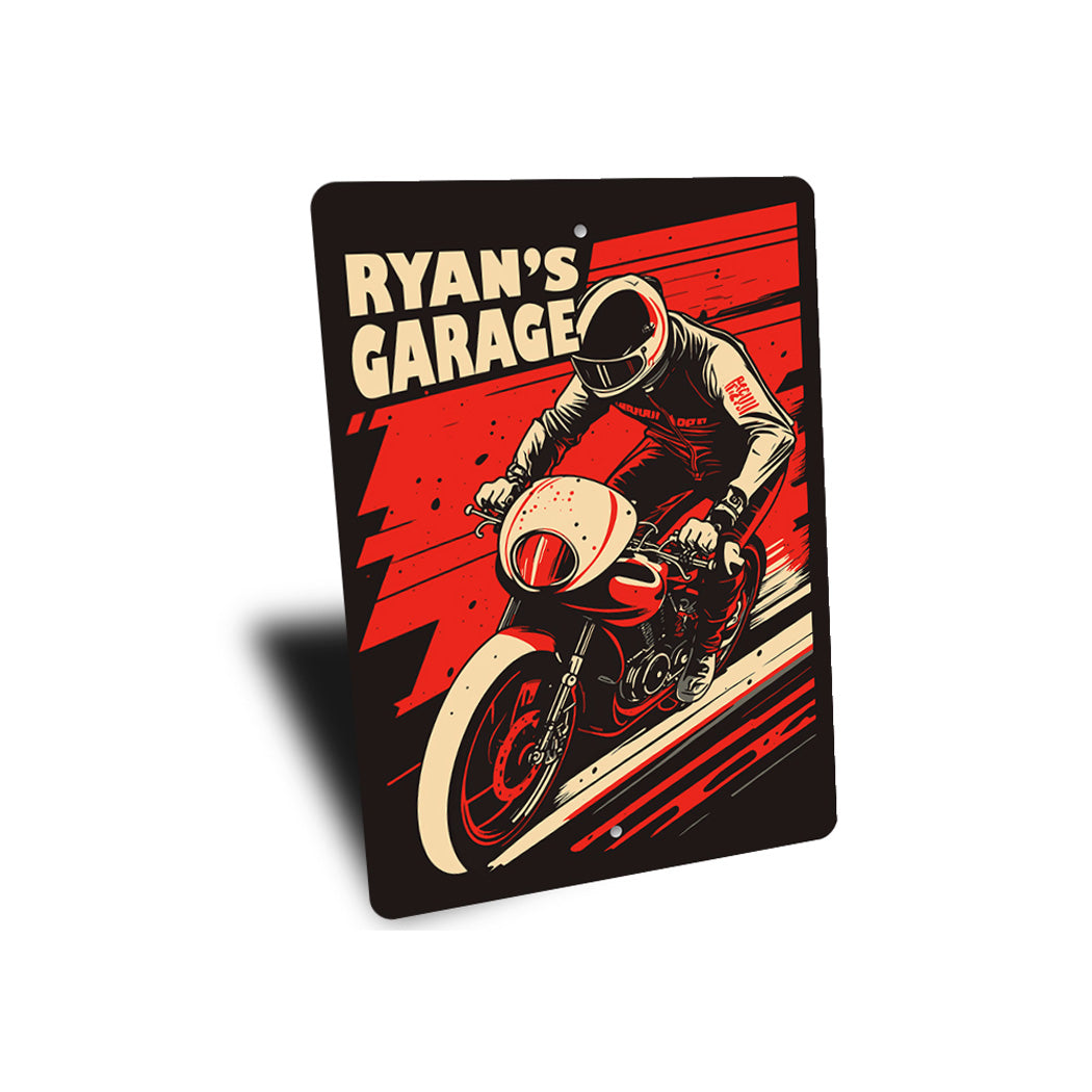 Custom Name Motorcycle Bike Garage Sign