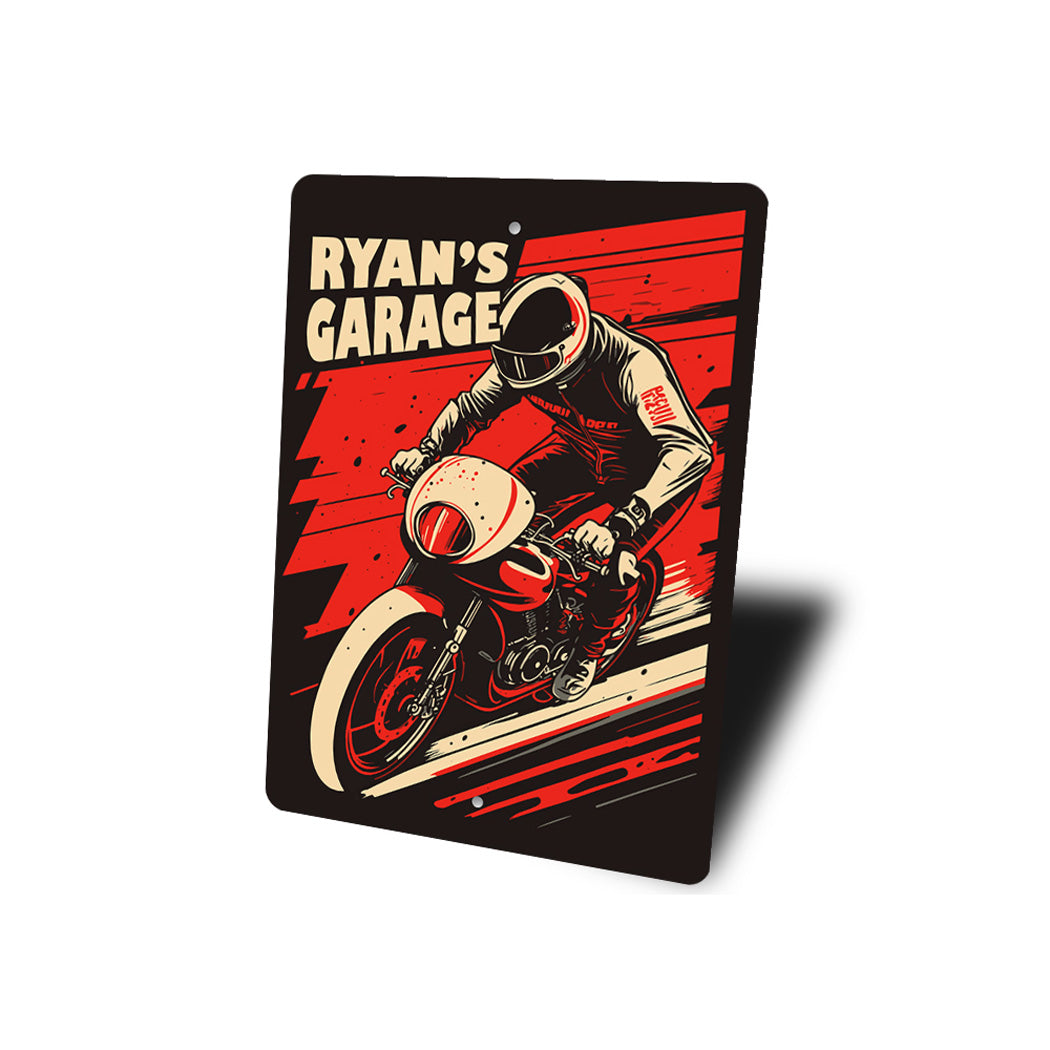 Custom Name Motorcycle Bike Garage Sign