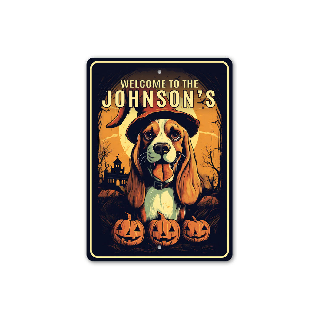 Custom Welcome To Beagle Halloween Sign