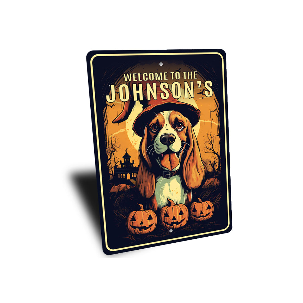 Custom Welcome To Beagle Halloween Sign