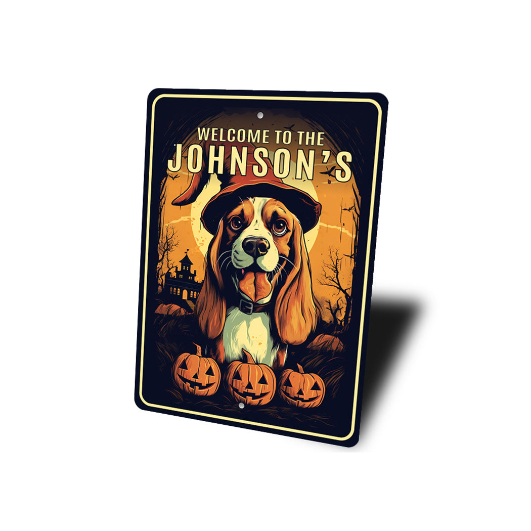 Custom Welcome To Beagle Halloween Sign