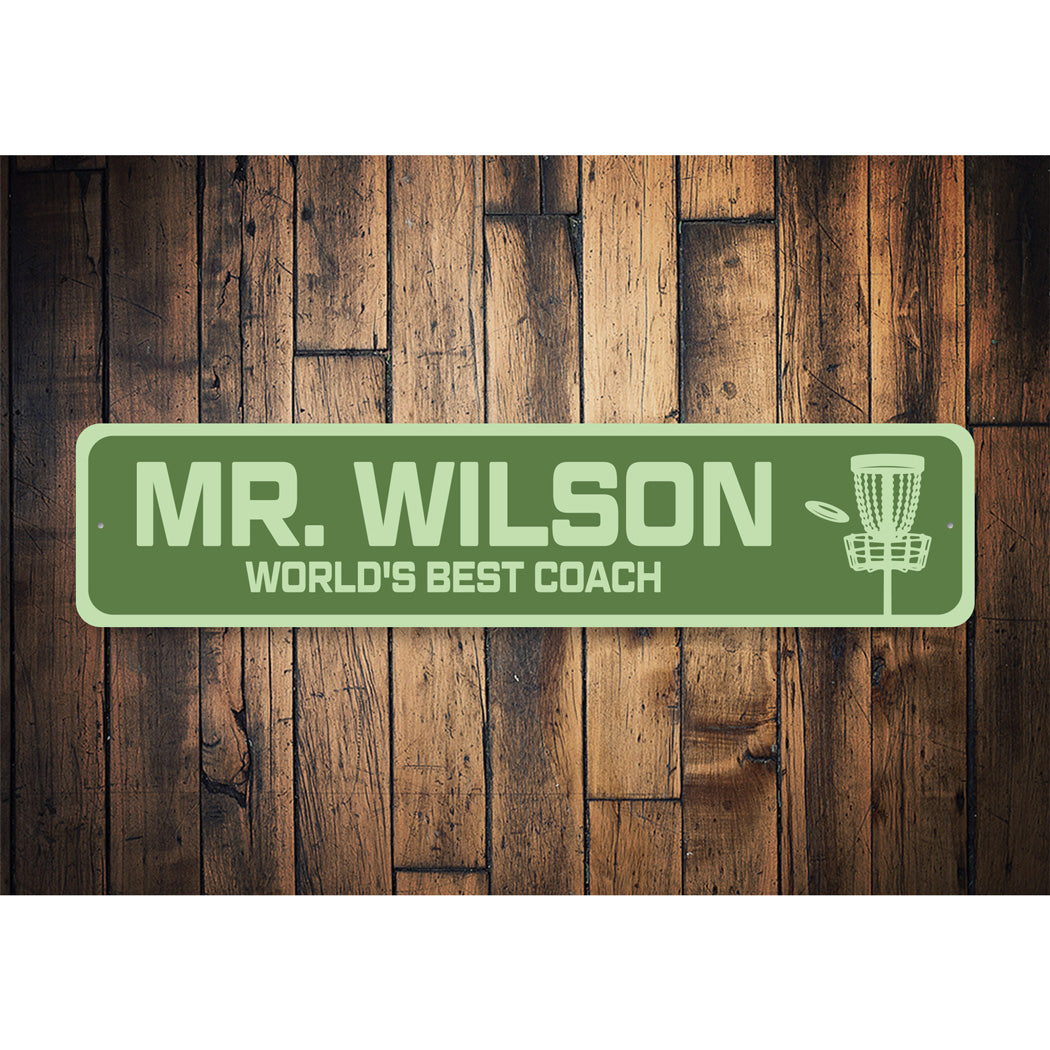 Custom World's Best Frisbee Golf Sign