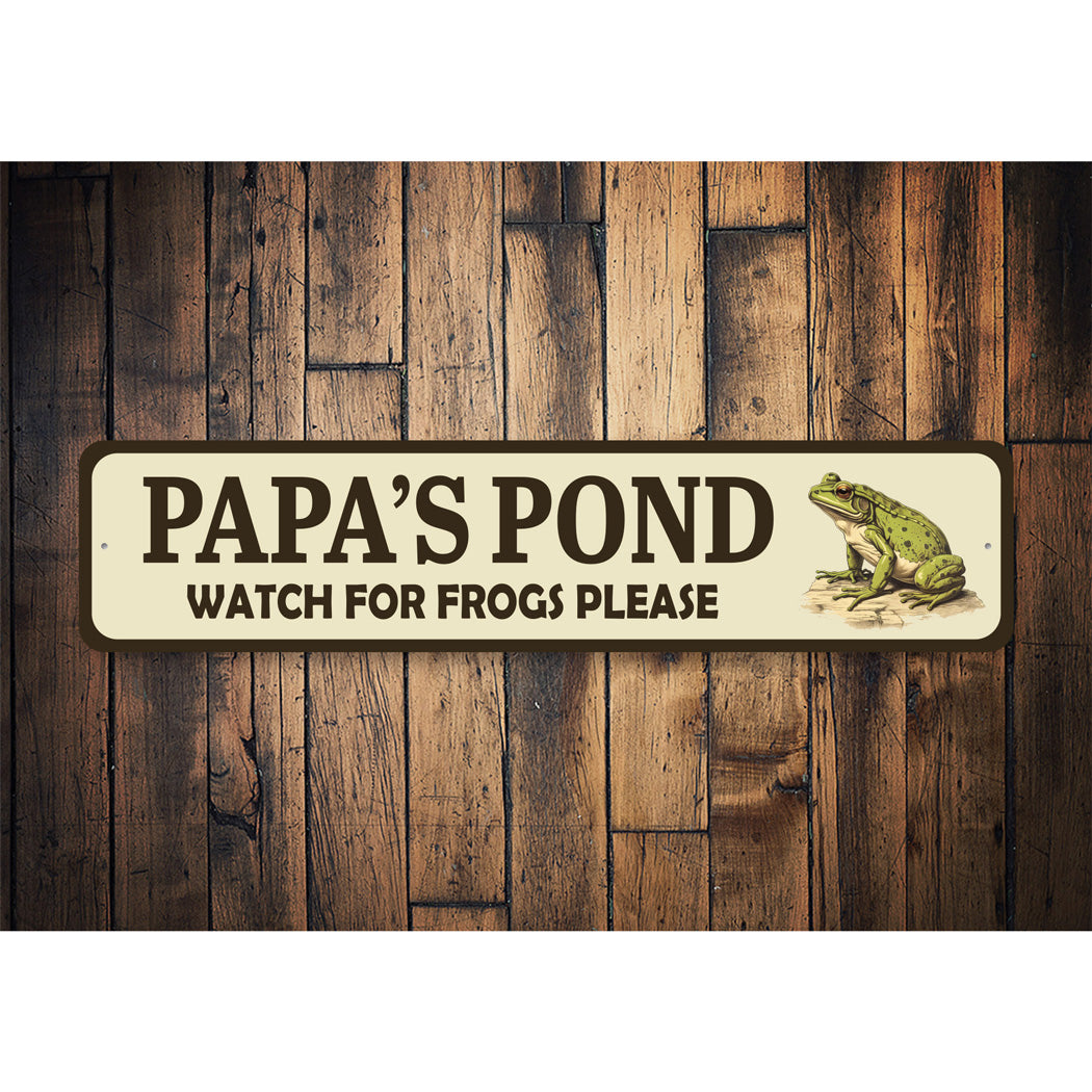 Papa's Pond Watch For Frogs Please Sign