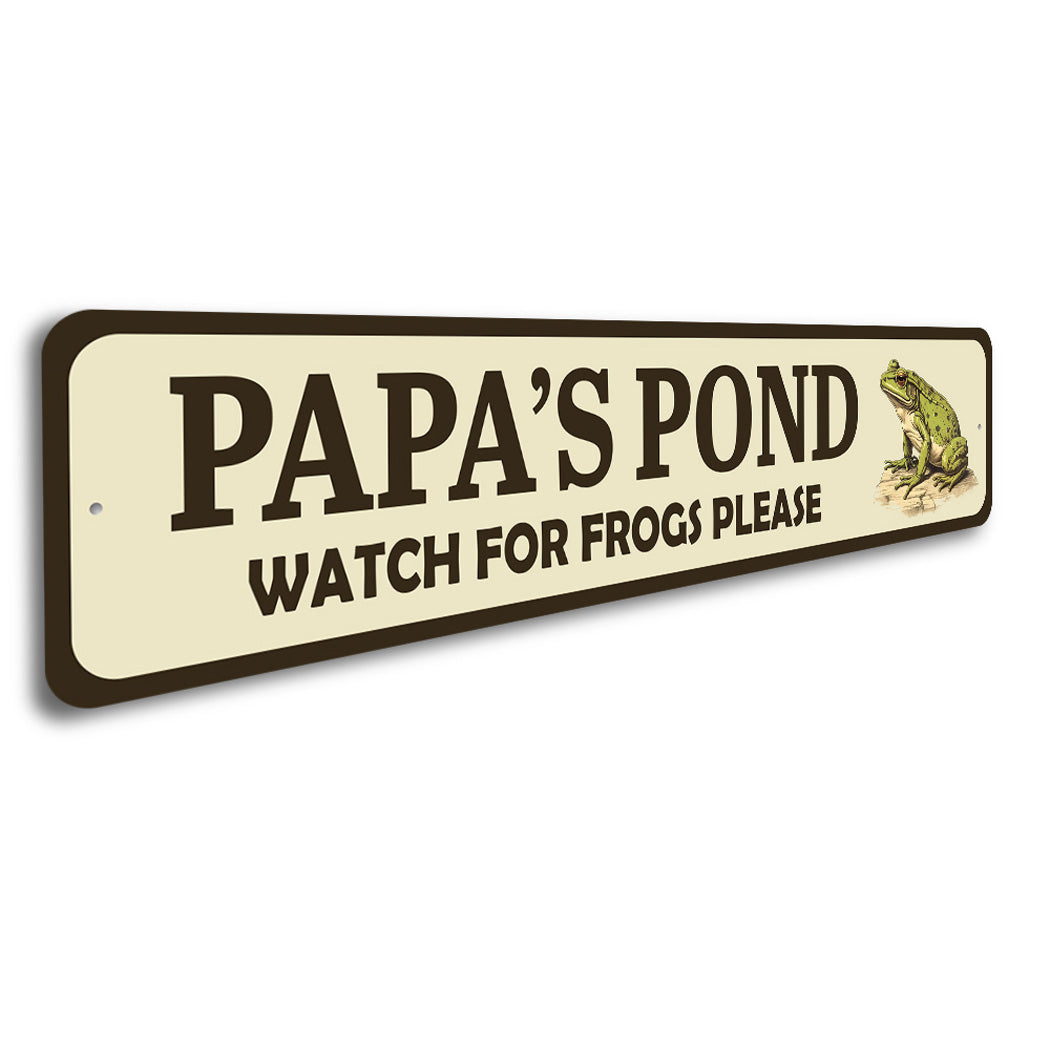 Papa's Pond Watch For Frogs Please Sign
