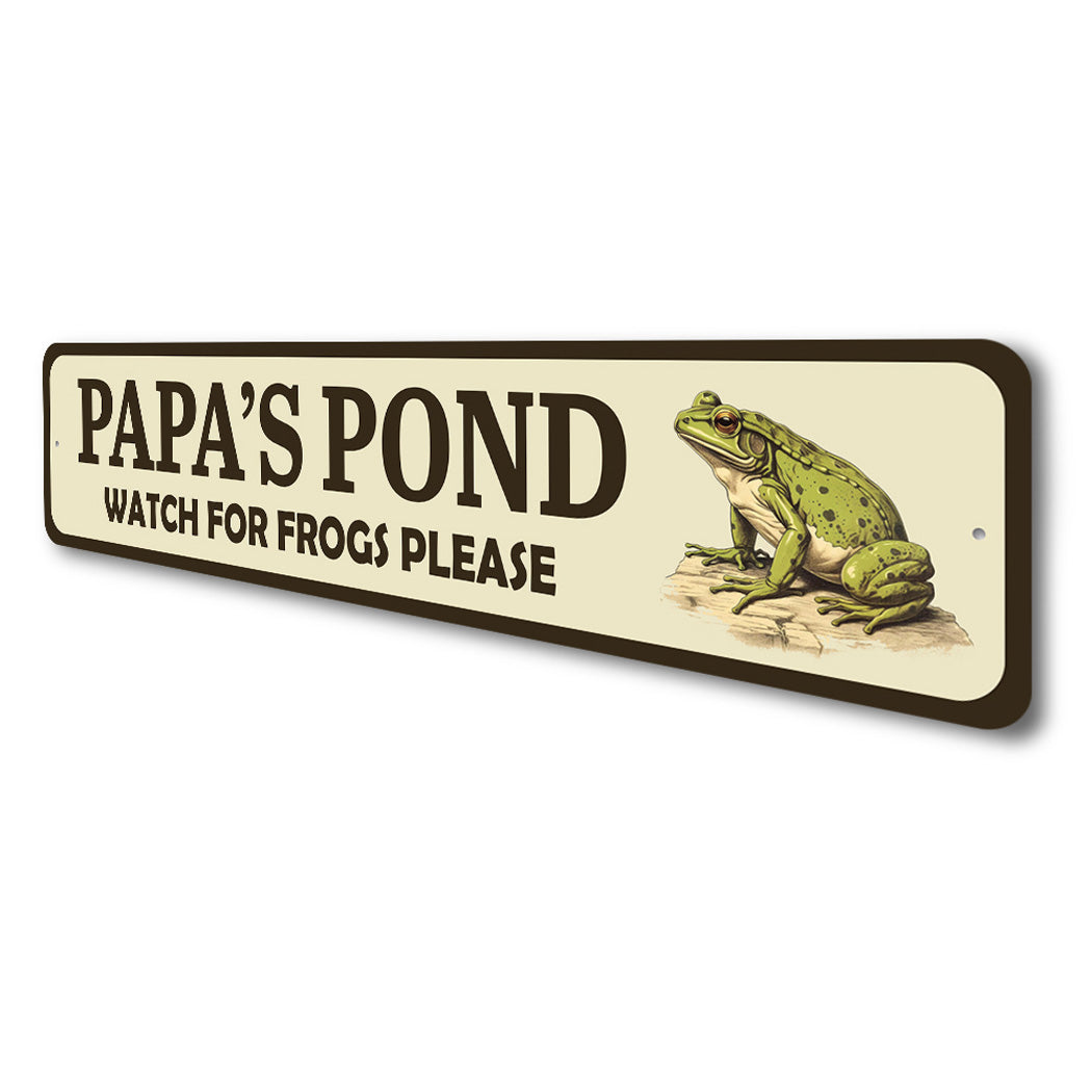 Papa's Pond Watch For Frogs Please Sign