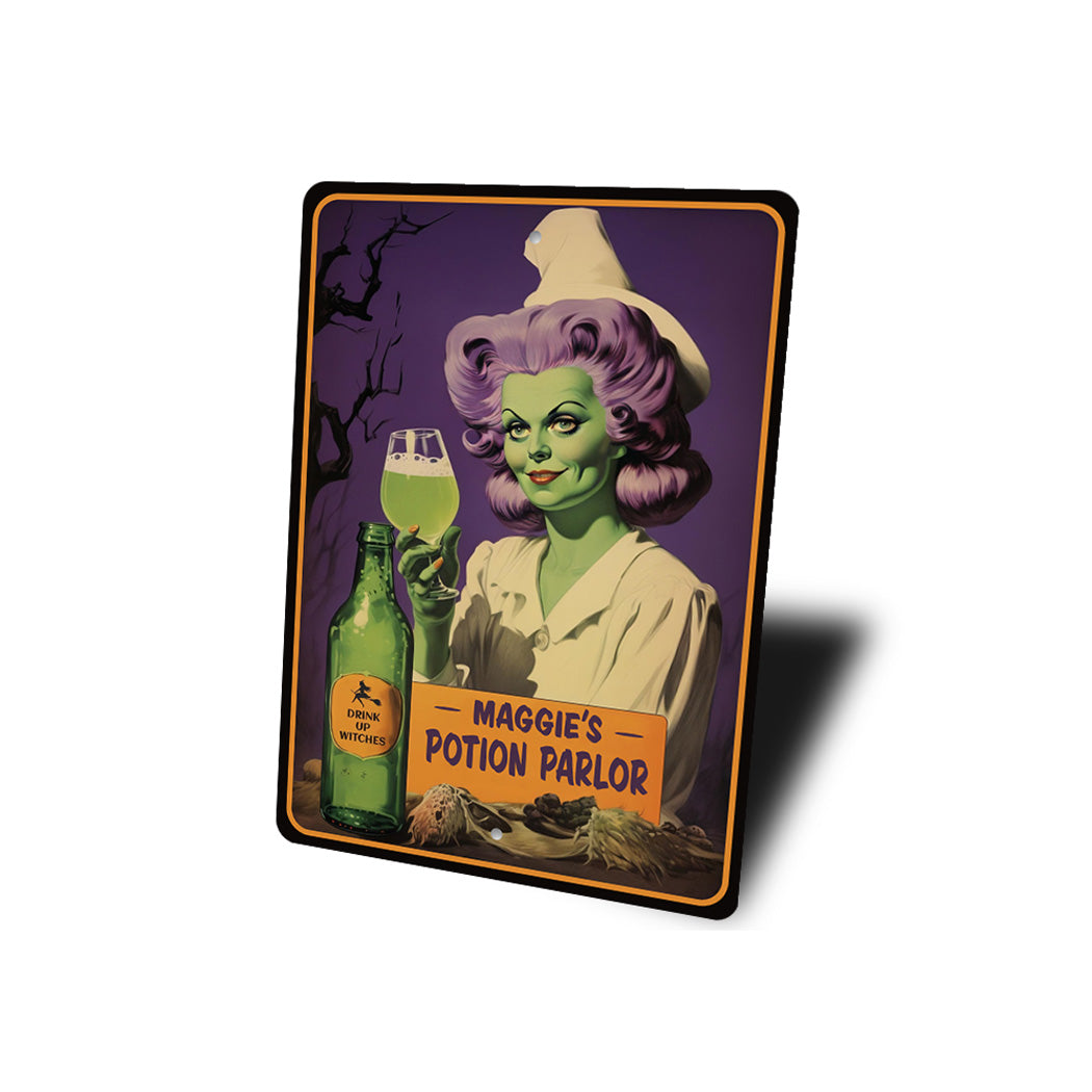 Halloween Witches Potion Parlor Sign