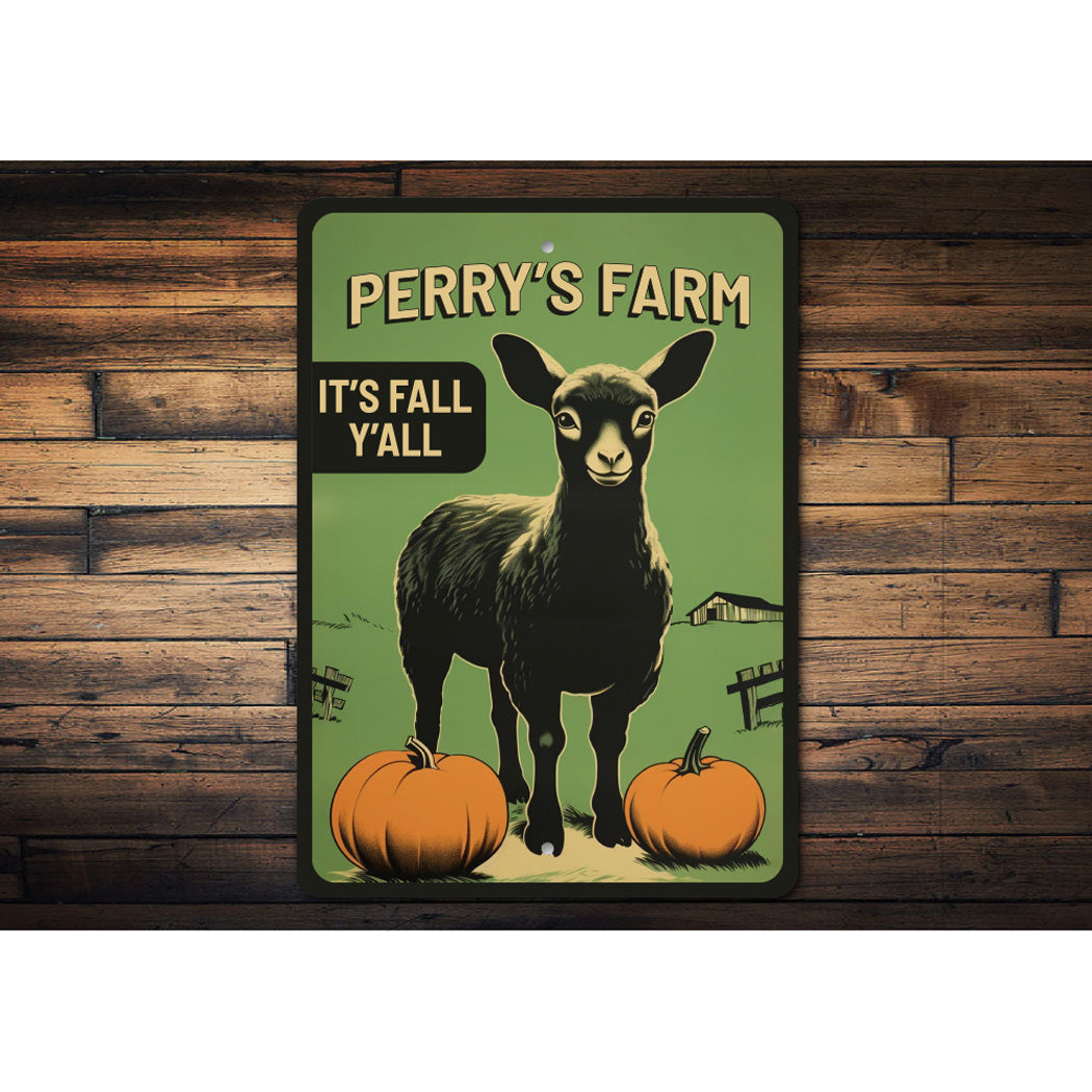Family Farm Fall Halloween Welcome Sign
