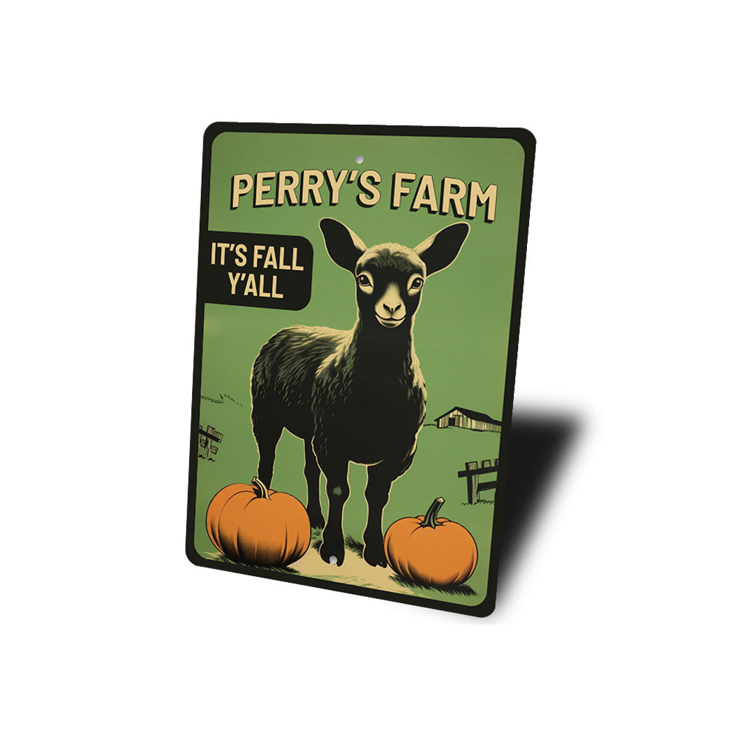 Family Farm Fall Halloween Welcome Sign
