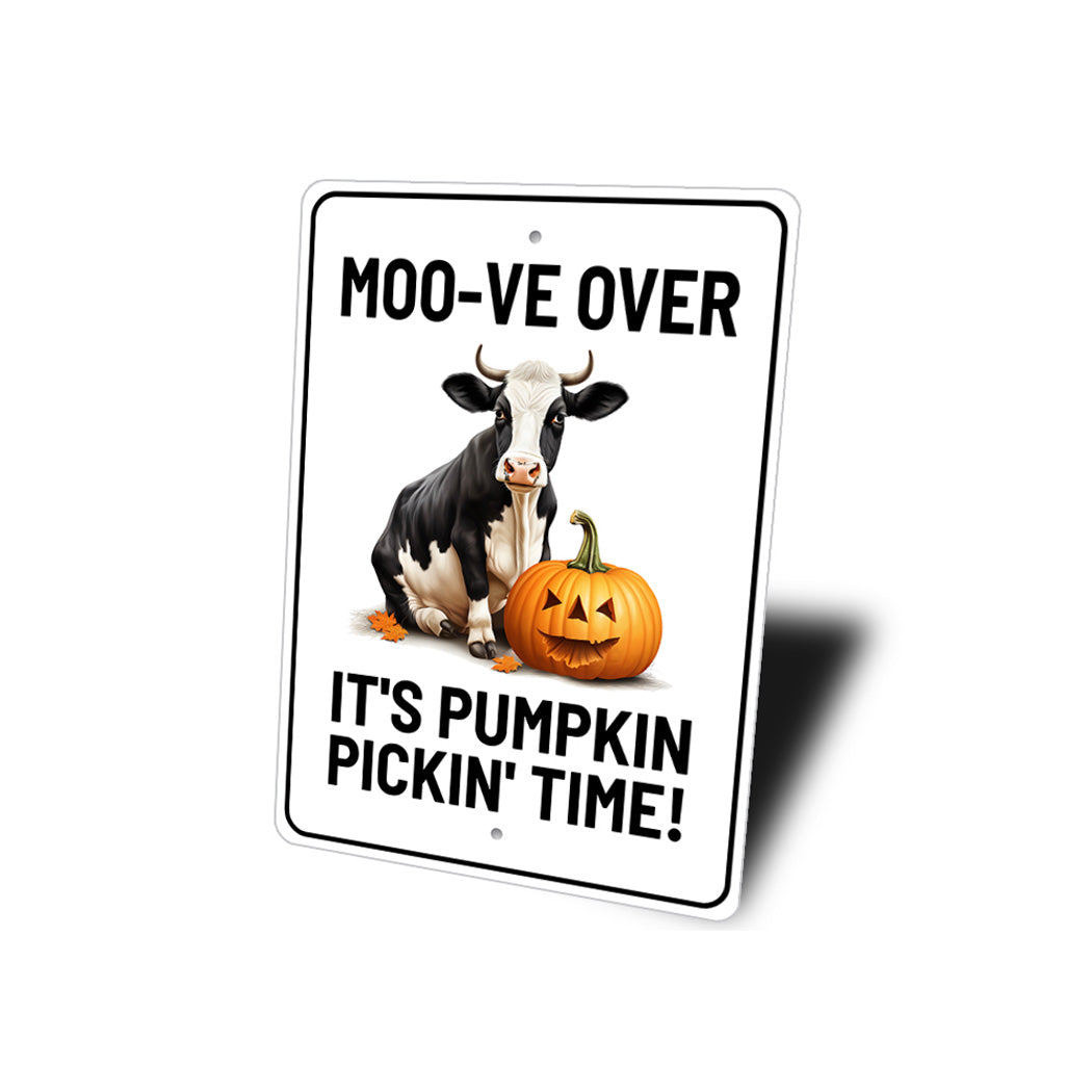 Cow Farm Pumpkin Halloween Sign