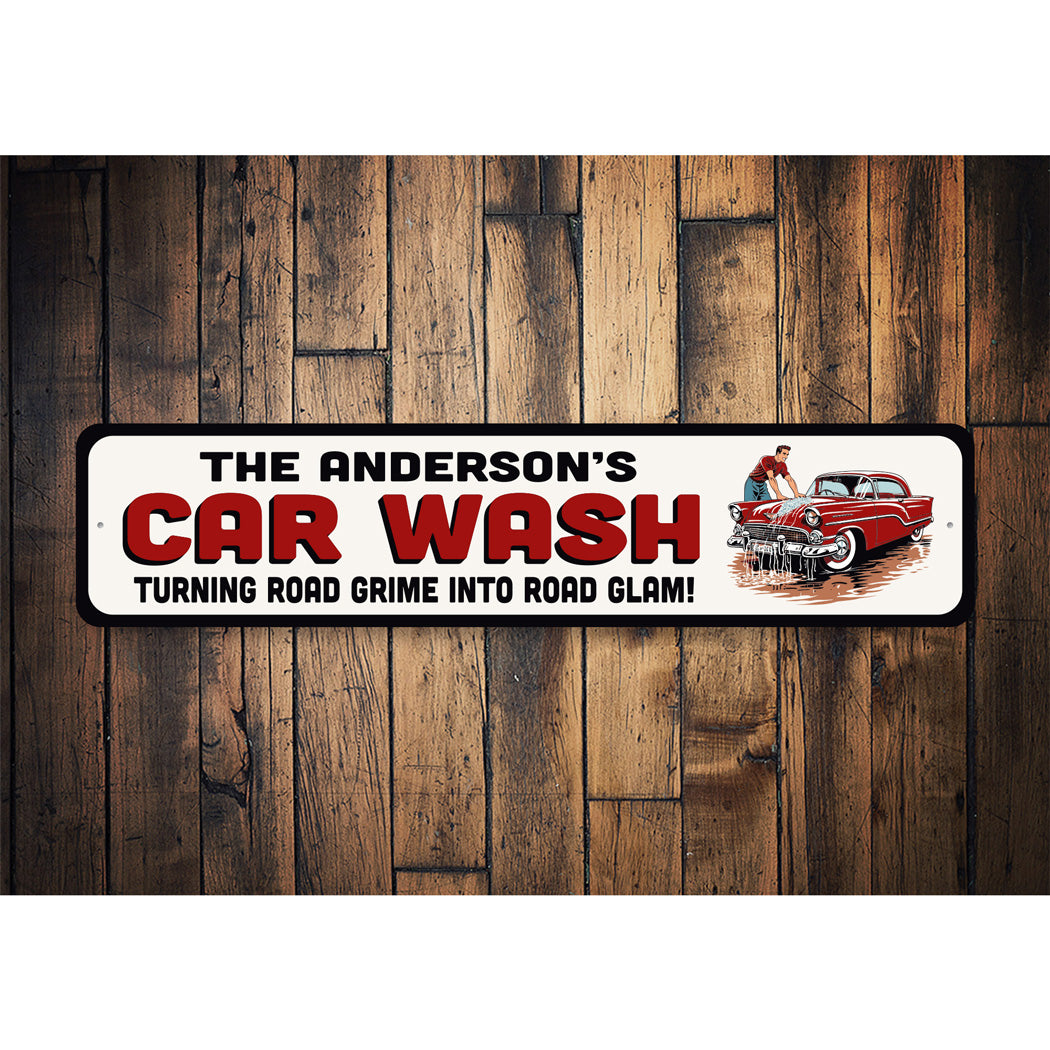 Custom Car Wash Turning Road Grime Into Road Glam Sign