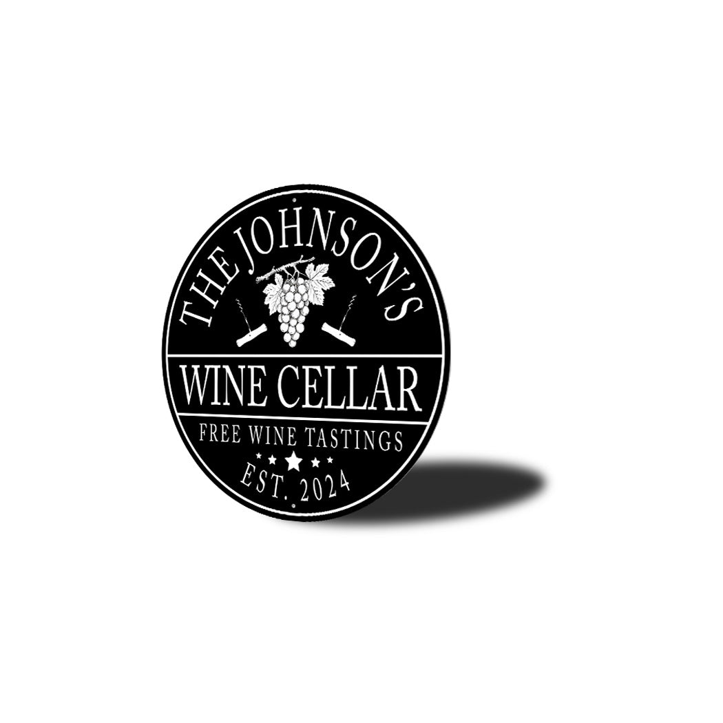 Family Wine Cellar Free Wine Tastings Est Year Sign