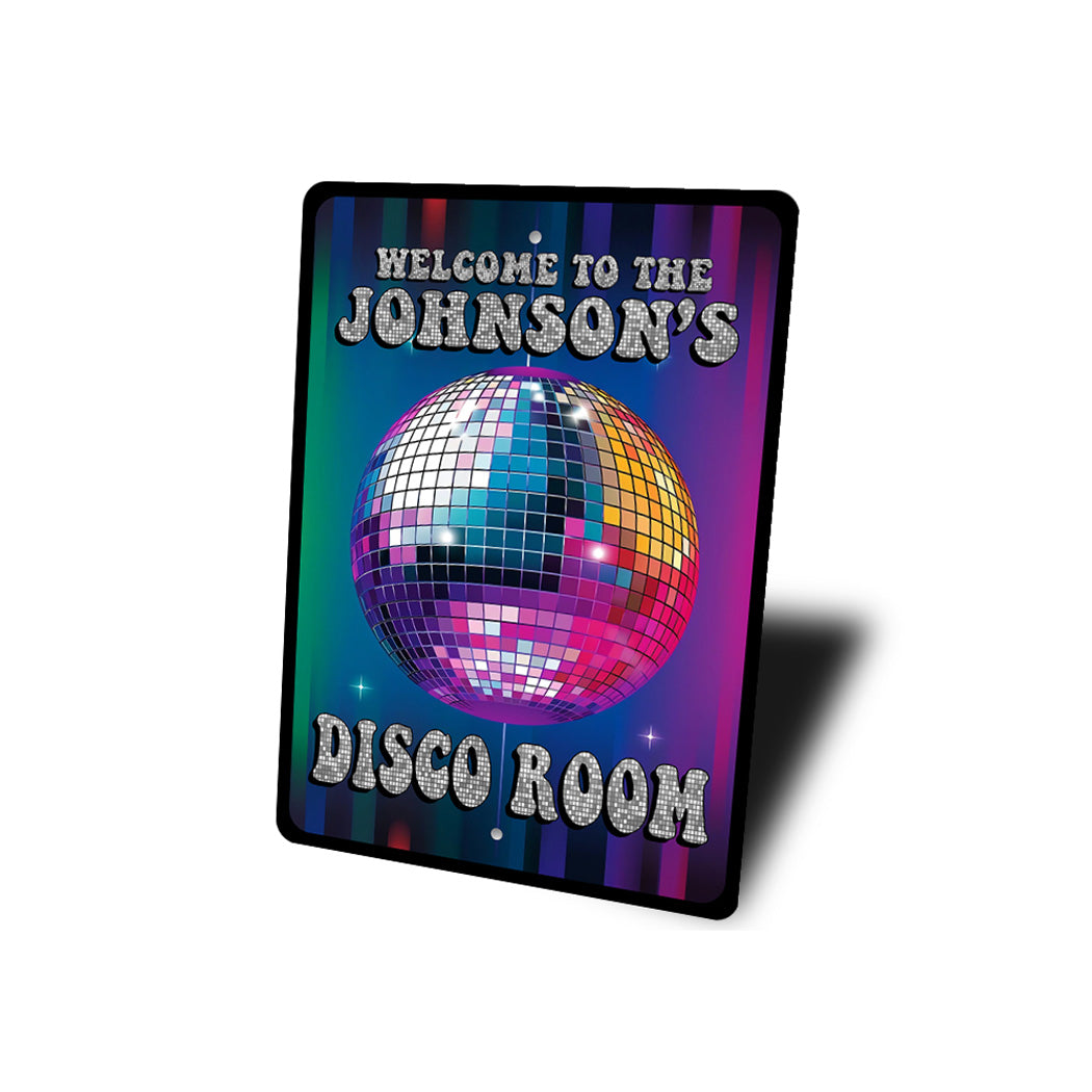 Welcome To The Personalized Disco Room Sign