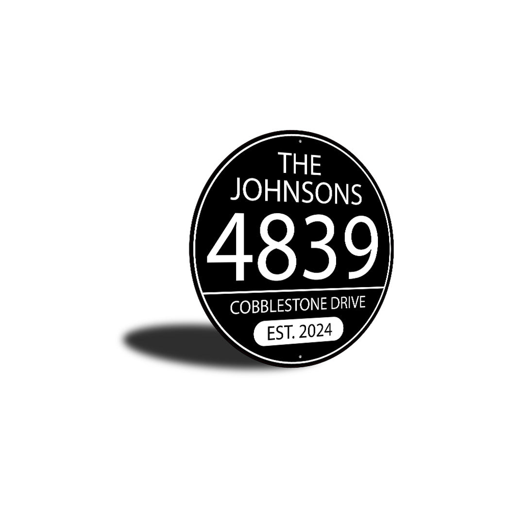 Family Porch Mail Box Address Personalized Sign