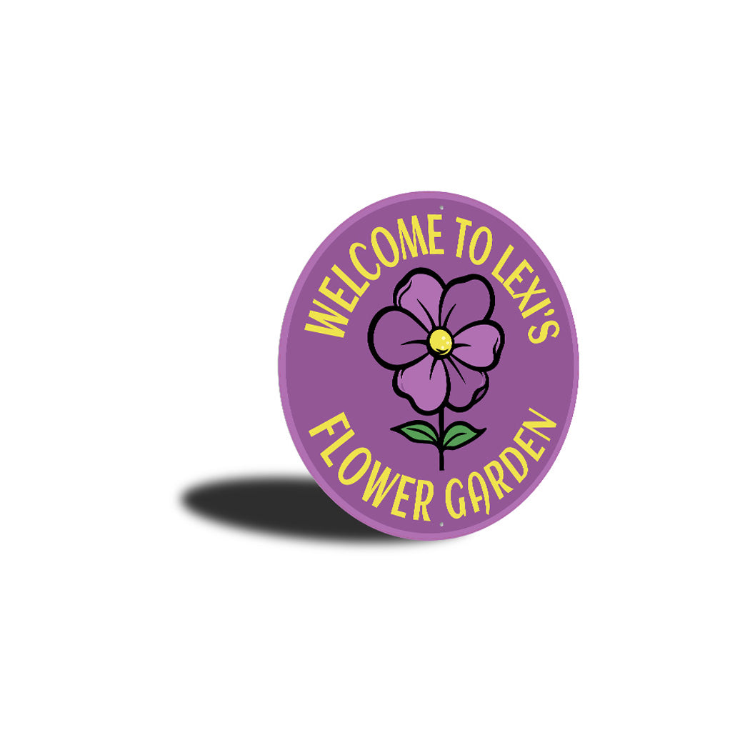 Personalized Cute Flower Garden Sign