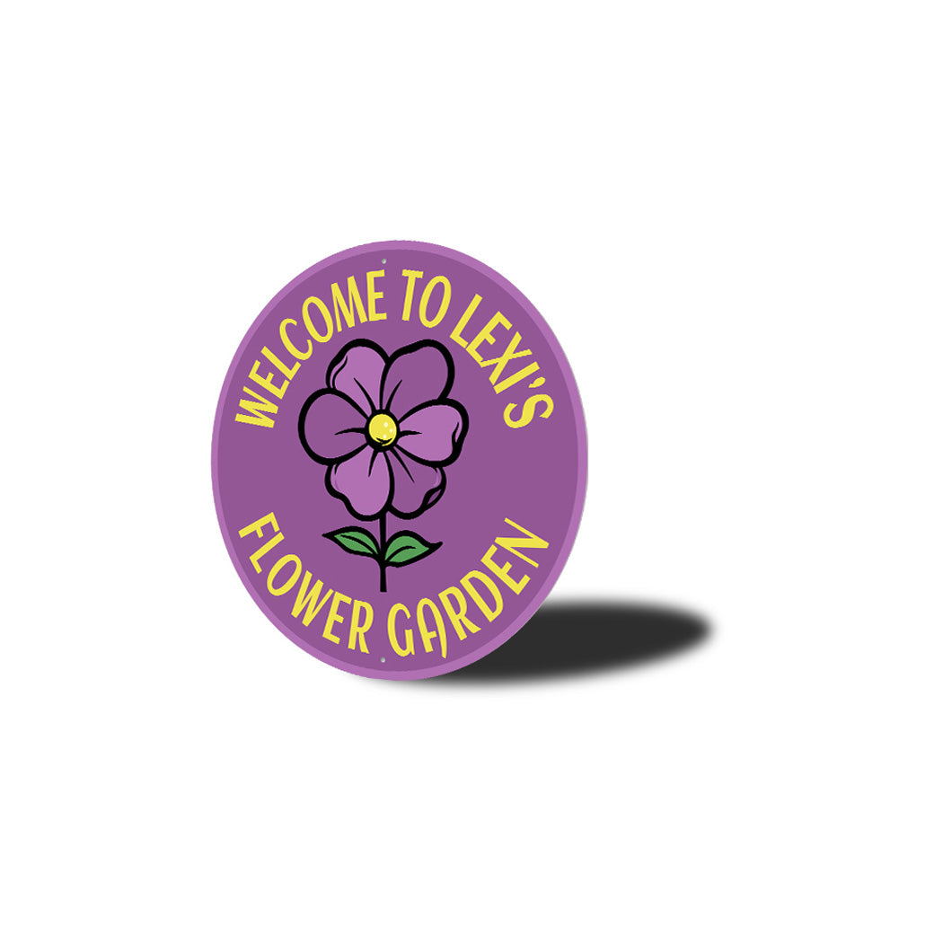 Personalized Cute Flower Garden Sign