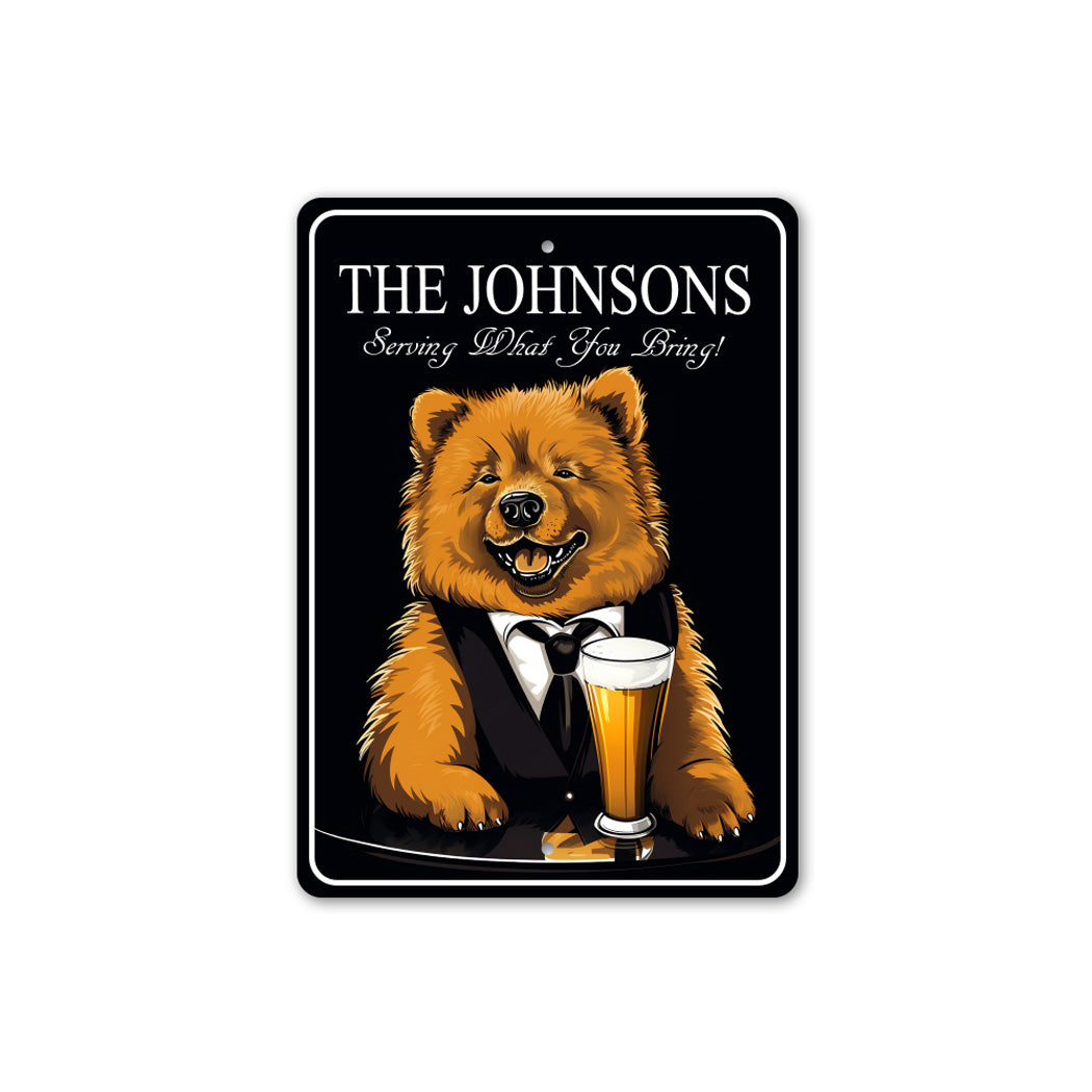 Chow Chow Custom Serving What You Bring Sign