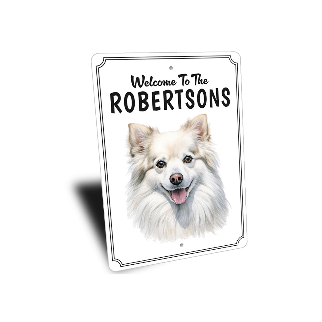 American Eskimo Dog Welcome To Personalized Sign
