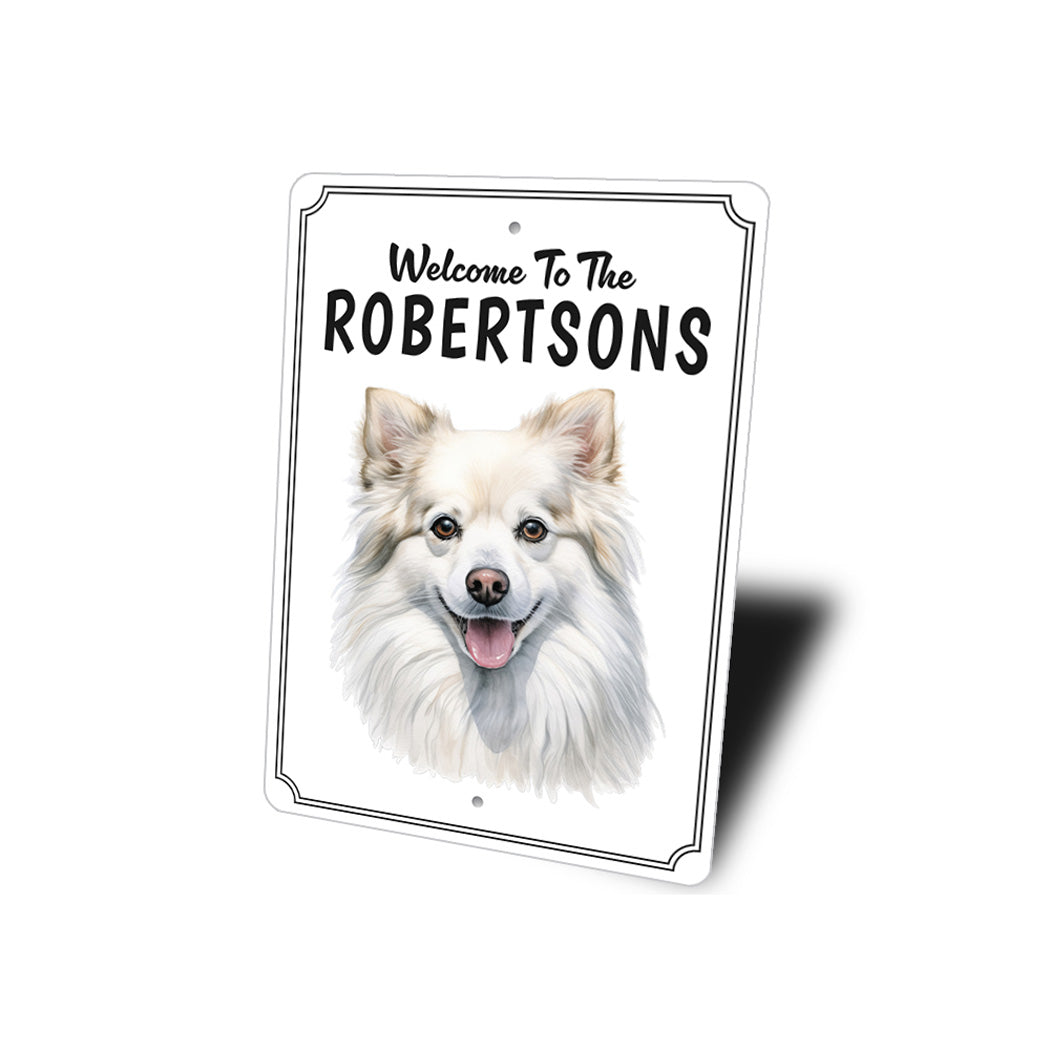 American Eskimo Dog Welcome To Personalized Sign